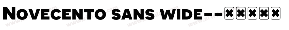 Novecento sans wide-字体转换